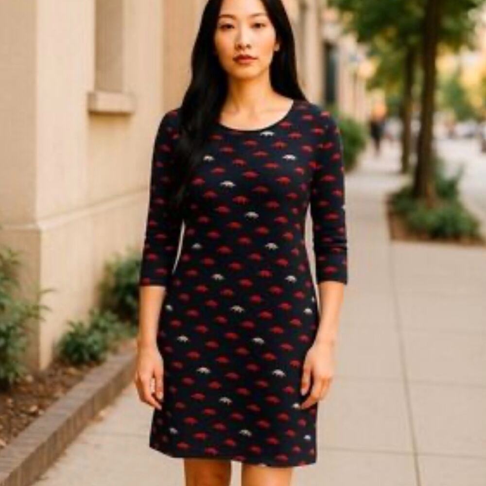 Vivienne Tam Fix 3/4 Sleeve Shift Dress Size 6